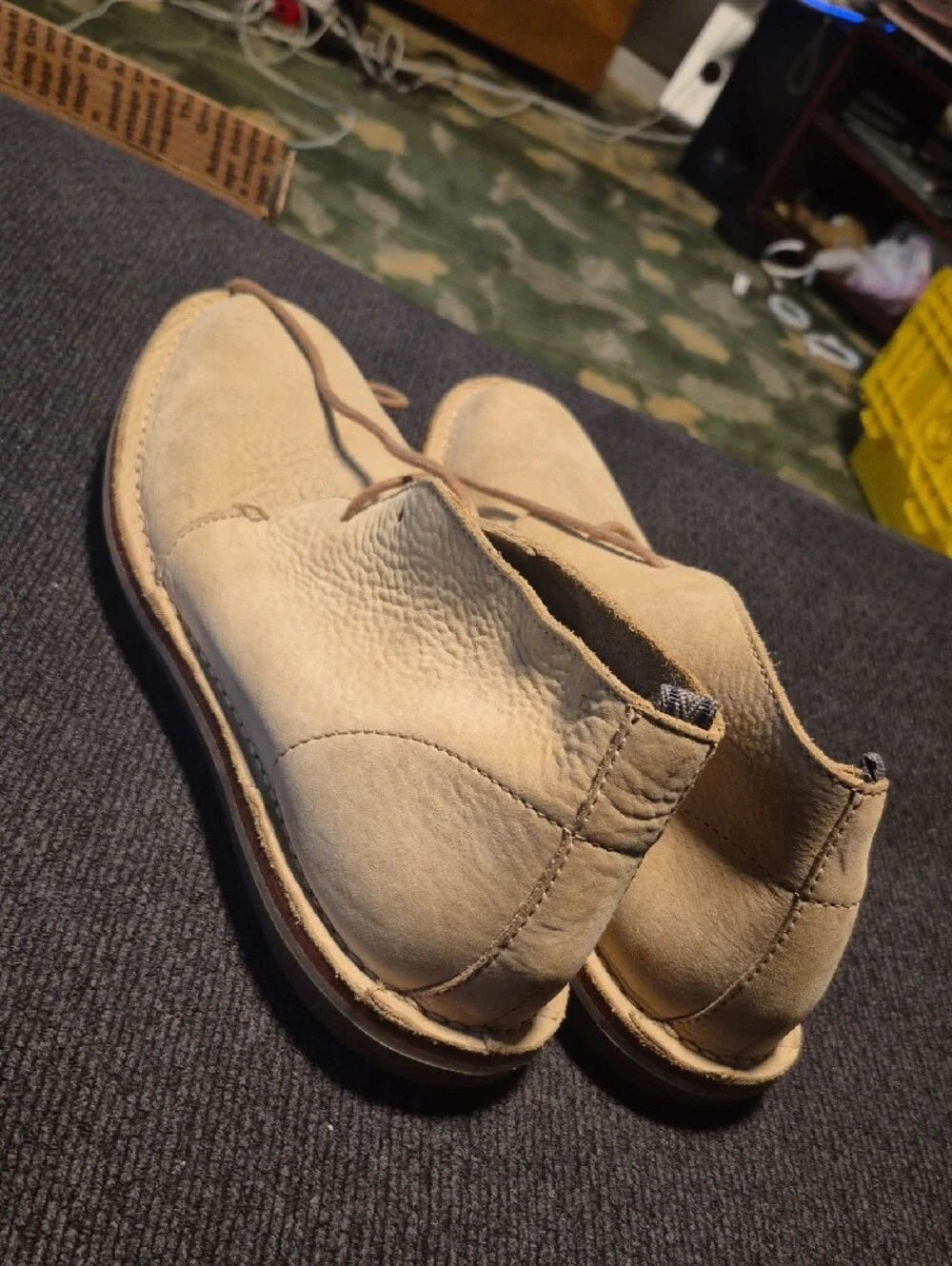 Todd Snyder Beige Suede Men's Chukka Boots